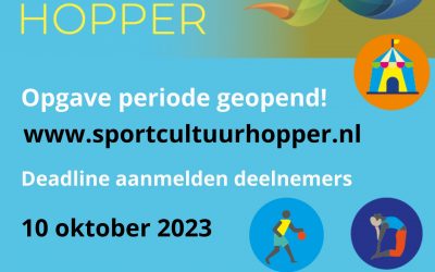 Inschrijving Sport- en Cultuurhopper geopend